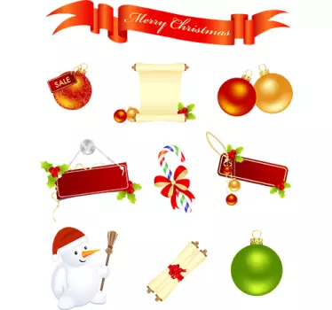 Set of Christmas Stickers - TenStickers