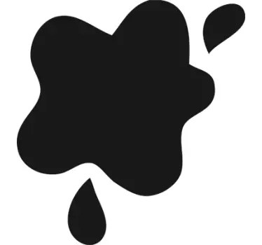 Splash Outline Blackboard Sticker - TenStickers