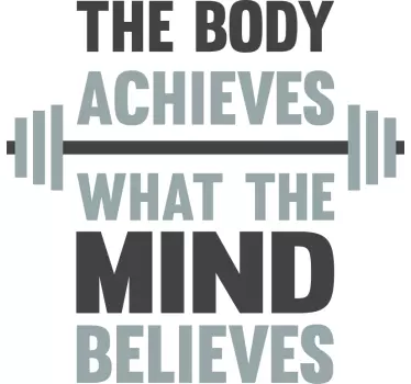 The Body Achieves Wall Text Sticker - TenStickers