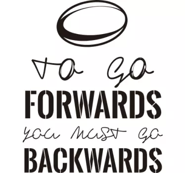 Rugby Living Room Wall Sticker - TenStickers