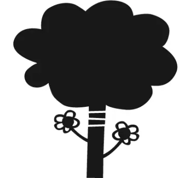 Tree Chalkboard Sticker - TenStickers