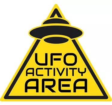 UFO Activity Area Wall Sticker - TenStickers