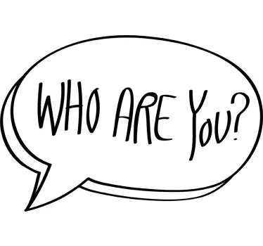Who Are You? Comic Wall Sticker - TenStickers
