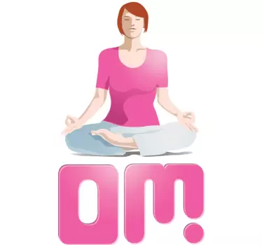 Yoga Om Wall Sticker - TenStickers