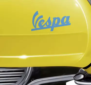 Vespa Motorcycle decal - TenStickers