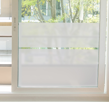 Translucent glass shower screen window sticker - TenStickers