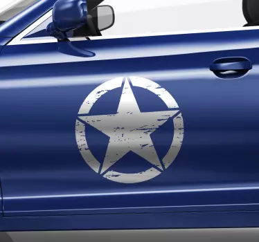 Military star logo car decal - TenStickers