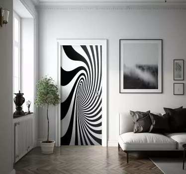 Black Hole glass door decal - TenStickers