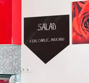Menu Decorative Chalkboard Sticker - TenStickers