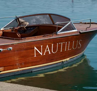 Latin typography personalised name nautical design decal - TenStickers