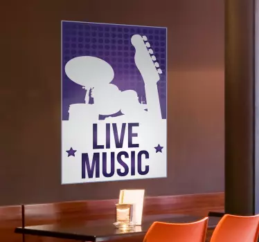 Life Music Text Sticker - TenStickers