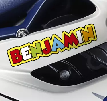 Personalised name Rossi car decal - TenStickers