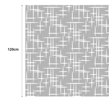 Modern lines  shower screen decal - TenStickers