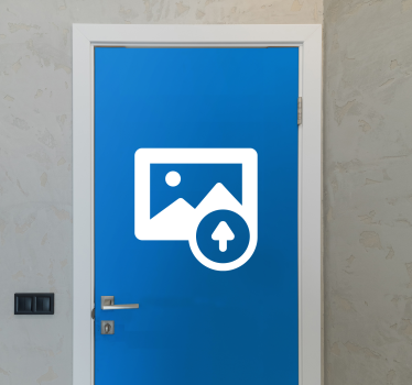Personalized image glass door sticker - TenStickers
