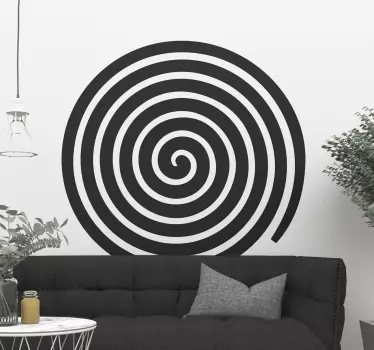 Abstract circle of line wall decal - TenStickers