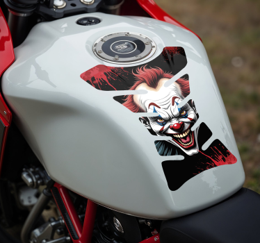 Angry clown motorcycle decals - TenStickers