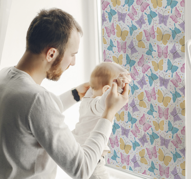 Beautiful butterfly window decal - TenStickers