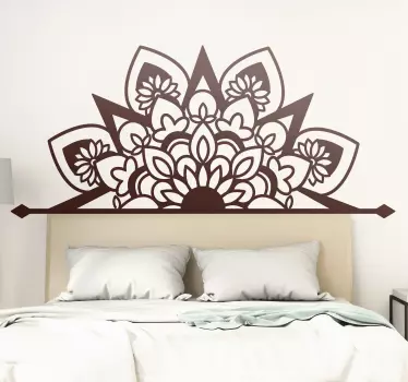 Beautiful mandala flourish style floral wall decal - TenStickers