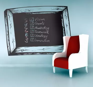 Blackboard Slate Sticker - TenStickers