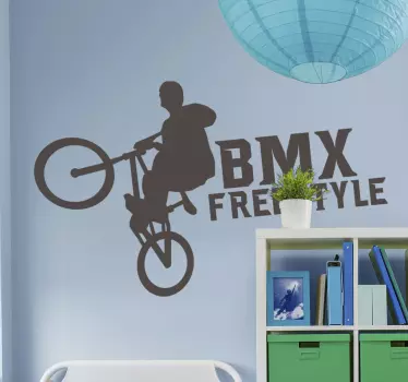 BMX Freestyle cycling wall sticker - TenStickers