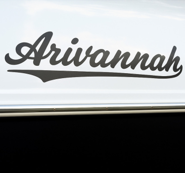 Boat decal classic script nameplate - TenStickers