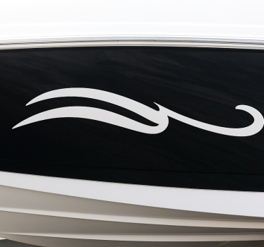 Boat decal sleek wave design - TenStickers