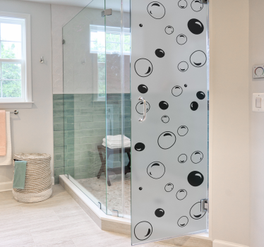 Bubbles shower sticker - TenStickers
