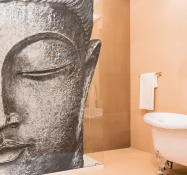 Buddha statue shower sticker - TenStickers