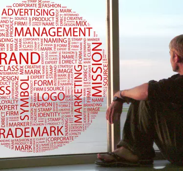 Business Concepts Text Wall Sticker - TenStickers