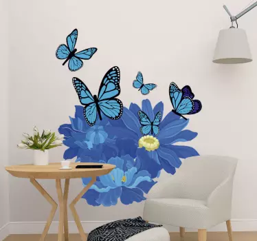 Butterfly wall sticker beautiful butterfly arrangement - TenStickers