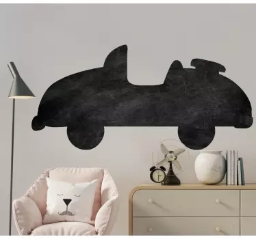 Chalkboard sticker classic car shape - TenStickers