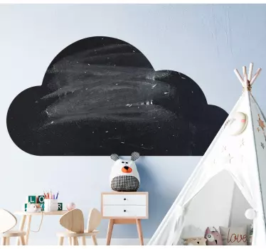 Chalkboard sticker cloud chalkboard panel - TenStickers