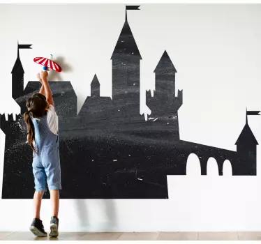 Chalkboard sticker fantasy castle theme - TenStickers