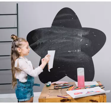 Chalkboard sticker interactive star space - TenStickers