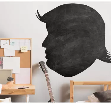 Chalkboard sticker profile silhouette - TenStickers