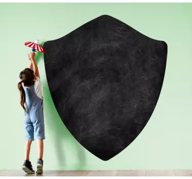 Chalkboard sticker shield design - TenStickers