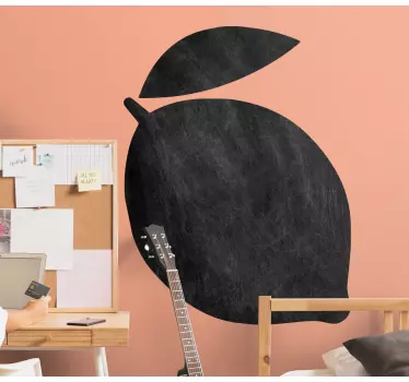 Chalkboard sticker simple lemon design - TenStickers