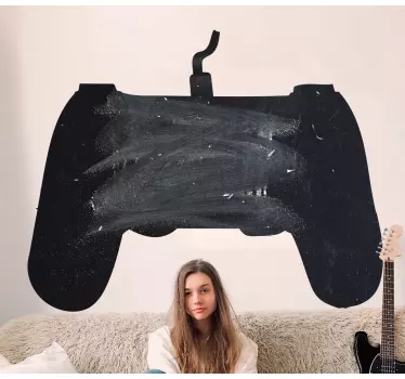 Chalkboard sticker video game controller - TenStickers
