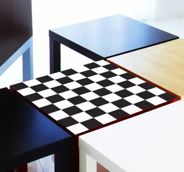 Chess and Checkers Board Sticker - TenStickers