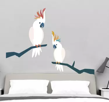 Cockatoo Bird Wall Sticker - TenStickers