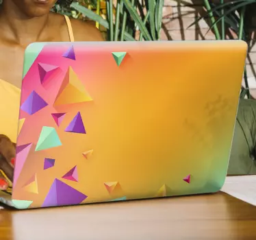 Cool background laptop stickers - TenStickers