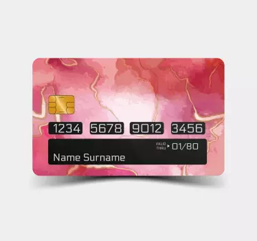 Credit card sticker elegant card design - TenStickers