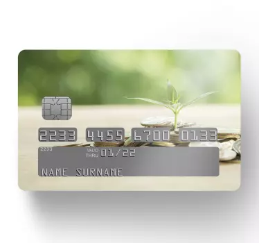 Credit card sticker modern payment card - TenStickers