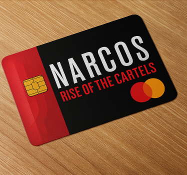 Credit card sticker narcos mastercard wrap - TenStickers