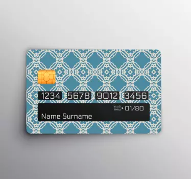 Credit card sticker with stylish patterns - TenStickers