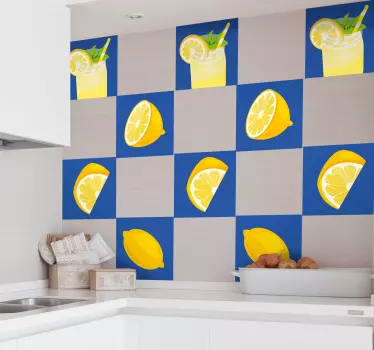 Cuisine wall sticker lemonade refreshing drink - TenStickers