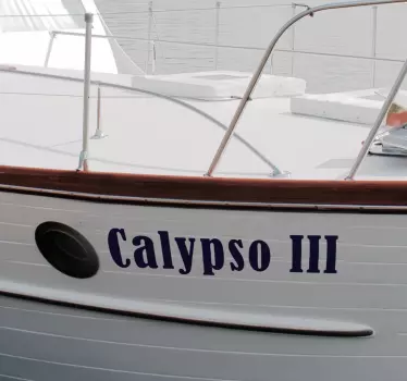 Personalised ship name marine design vinyl decal - TenStickers