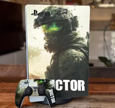 Custom War Shooter PlayStation sticker - TenStickers