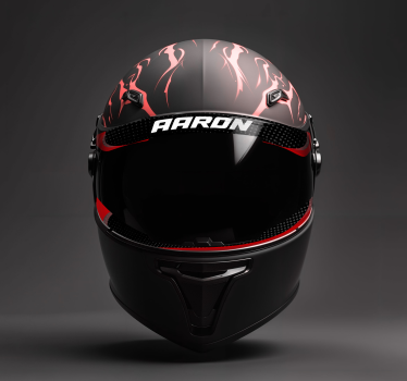 Customizable visor  text motorcycle decals - TenStickers