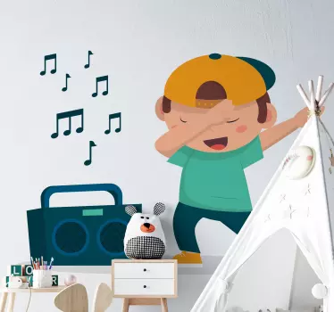 Dancing kid Kids Bedroom Wall decal - TenStickers